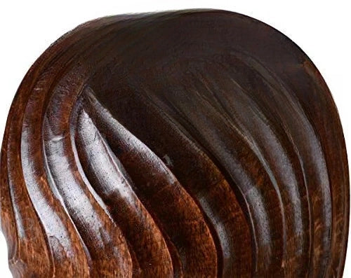 Rustic Luxe | Hand-Carved Mango Wood Flower Vase