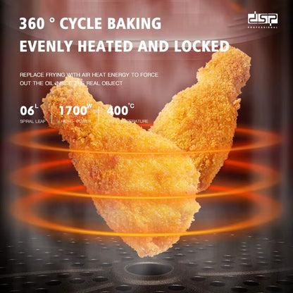 2022 New Design 8L Digital LCD Display Air Fryer Home Commercial Air Fryer