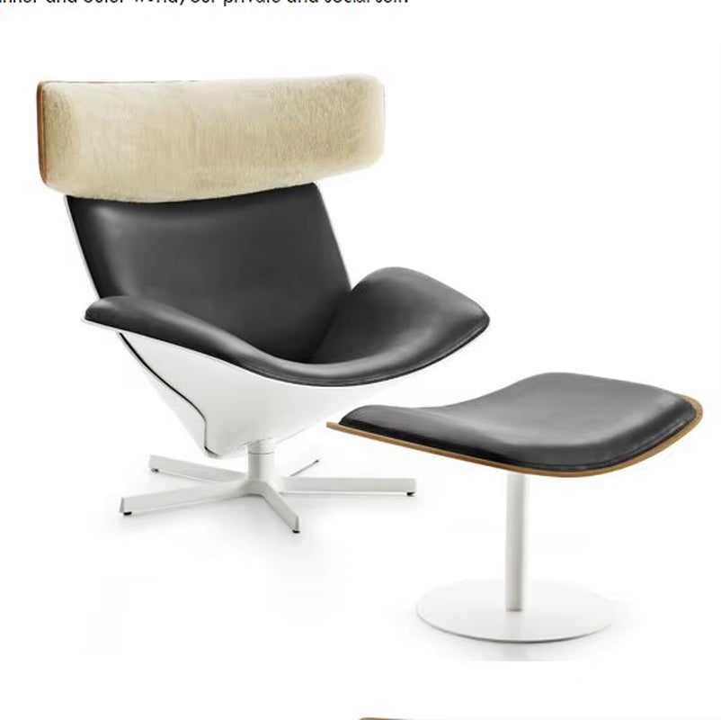 Swivel Design Chair Furniture Modern Fiberglass Living Room Bedroom Swing Lounge BB Ltalia Almora Chair