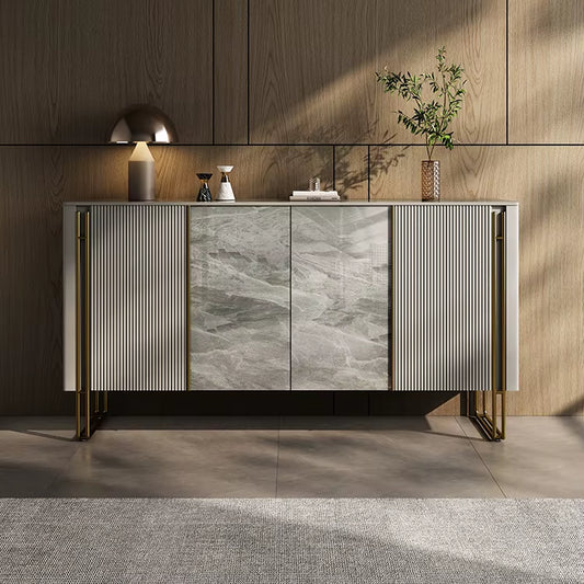 Home Modern Light Luxury Porch Cabinet Italian Rock Plate Decorative Door Entry Kitchen Sideboard Large Stylish Shoe Cabinet
