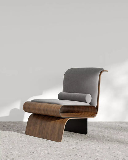 Italian-Style Minimalist Lounge Chair for Living Rooms, Hotels, and Villas