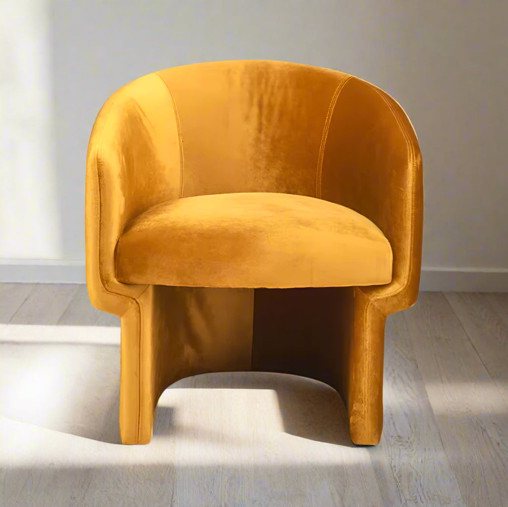 Contemporary Nordic Fabric Single Sofa Chair for Living Room, Bedroom, Hotel, and Club Reception Spaces