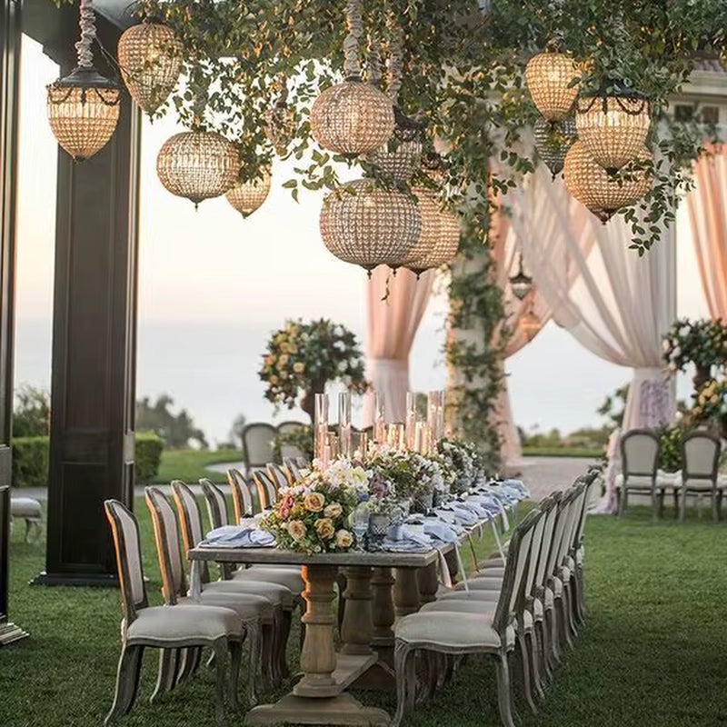 Ceiling Bamboo 2023 Outdoor Rattan Decoration Handmade Garden Restaurant Living Room Hotel Pendant Lamp