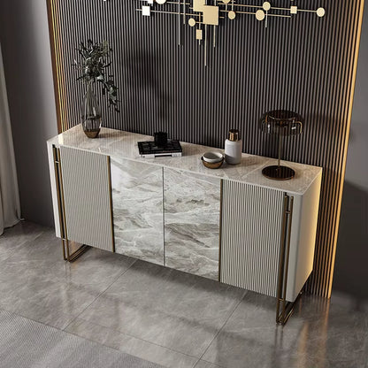 Home Modern Light Luxury Porch Cabinet Italian Rock Plate Decorative Door Entry Kitchen Sideboard Large Stylish Shoe Cabinet