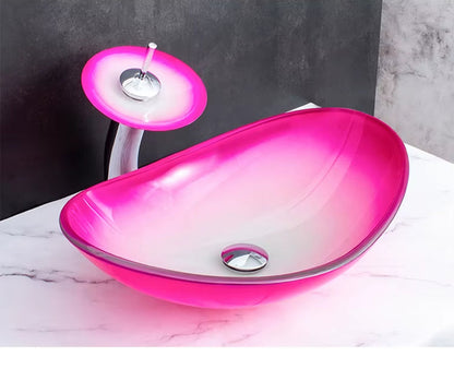 China Factory Counter Top Boat Shape Blue Easy Bathroom Sinks Sets Outdoor Handwashing Lavabo Wash Basin