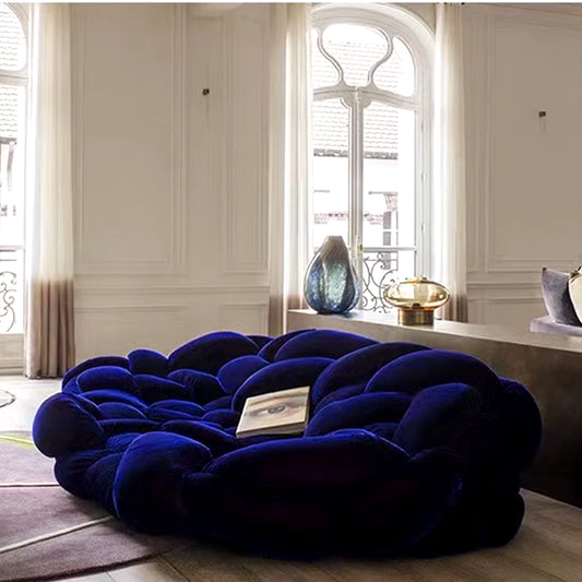 Contemporary Velvet Weave Sofa Set with Sponge Filling for Dining, Living Room, or Educational Spaces