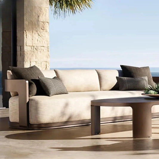 LussoLine | Premium Aluminum Outdoor Patio Sofa Set – Custom Configurable Garden Furniture Collection